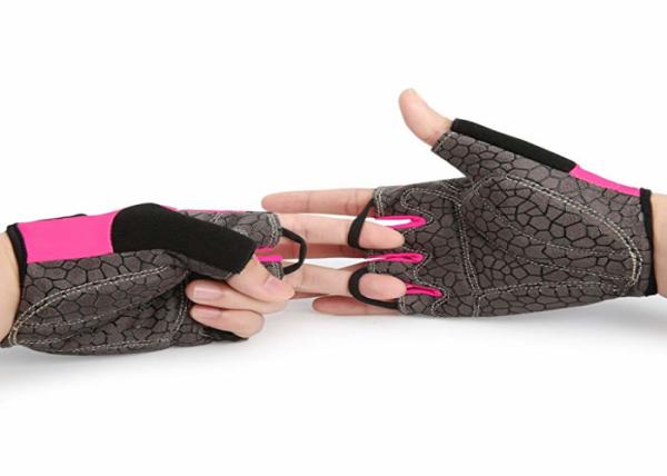 Breathable Workout Hand Gloves , Comfortable Girls Bicycle Cycling Gloves
