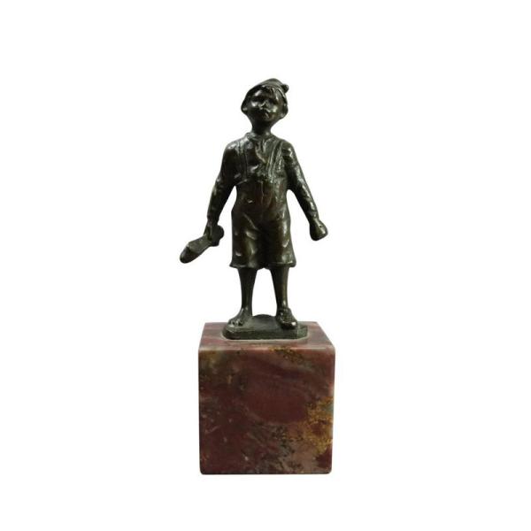 Classical Bronze Children Antique Cast Iron Statues Crafts For Home Decoration