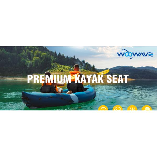 Small Bag Included Black Thicker Style Kayak Seat for Fishing Boat 20.2*18.6x2.9inches