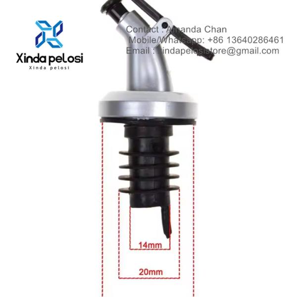 Venda a quente Cozinha à prova de vazamento Óleo de oliva Vinagre Vinho Liquor Botelha de uísque Dispensador Versador Pour Spouts