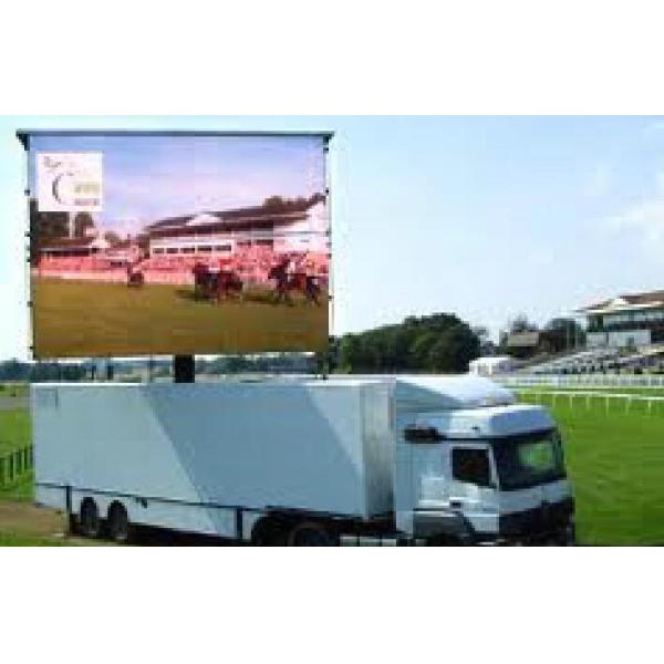 Outside Advertising P8 Mobile Digital Billboard Truck Full Color High Refresh Rate