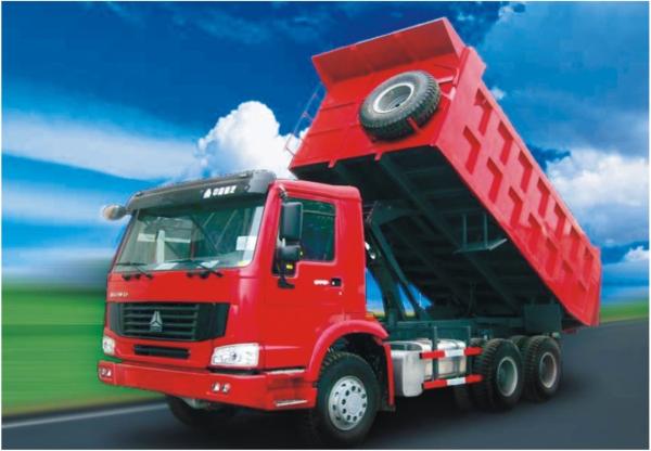 SINOTRUK HOWO 6X4 dump truck, middle tipping