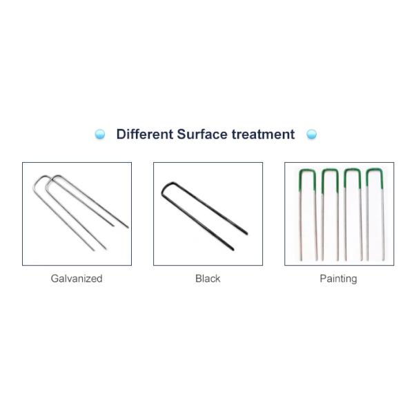 тип изолированный штапель зеленой краски стальной у 175мм для фиксируя ландшафта сада