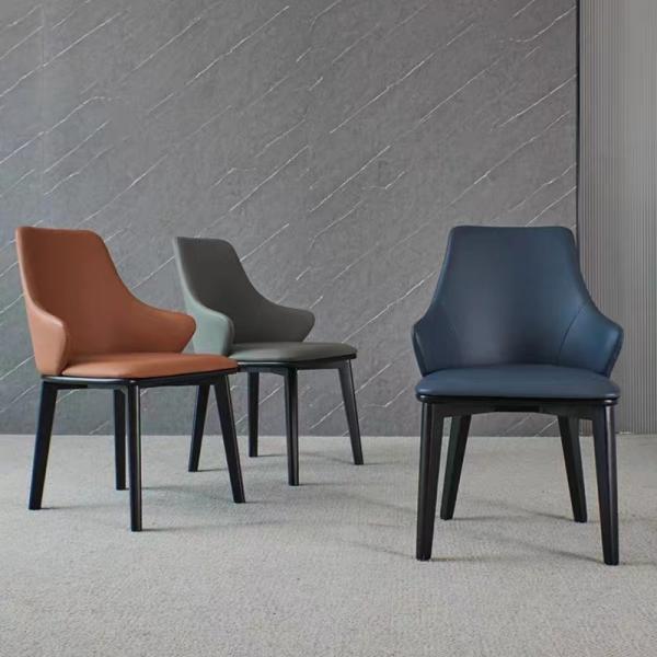 Elevate Edge  Italian Style Dining Chairs  Luxury Half Armrest