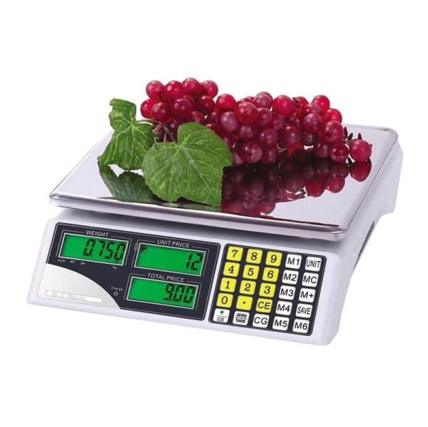 Balance numérique de comptage pour supermarché 30 kg avec écran LED Kg/G/Lb/Oz, plateau en acier inoxydable, précision 0,1 g, ABS, ODM