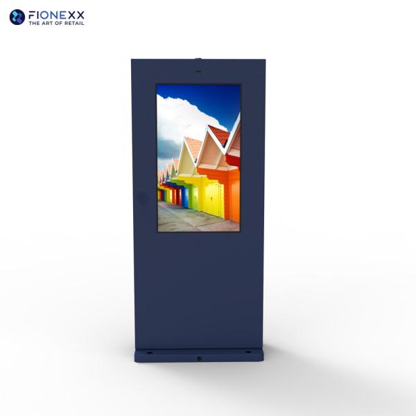 IP55 Rated  Air Colling 43inch Dual Sided Outdoor Digital Totem Nano Touch Screen
