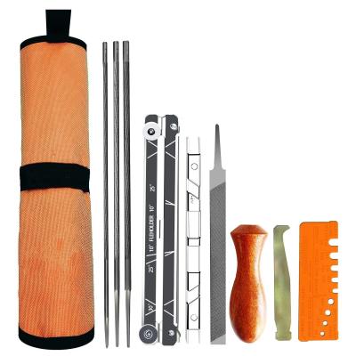 8PCS 10PCS Ferramentas de jardim Chain Saw File Round File Sharpening Kit para aço Chain Saw
