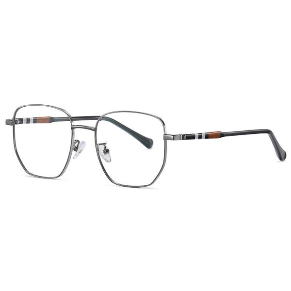 Transparent Lens Acetate Metal Glasses Large Frame Eyeglasses 5 Color
