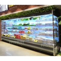 1m 3m Vegetables Fruits Milk Drinks Display Multi Deck Open Chiller