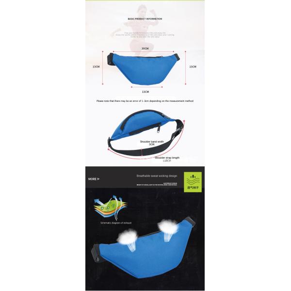 Unisex Waist Bag Fashion Waterproof Chest Handbag Pocket Bag