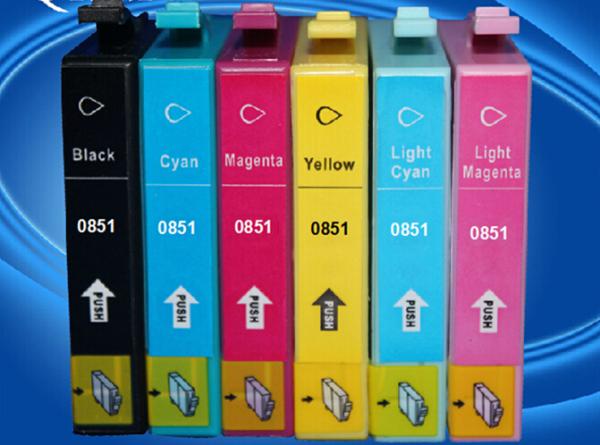 100% Brand New for epson T0851 T0852 T0853 T0854 T0855 T0856 compatible ink cartridges for Stylus Photo 1390