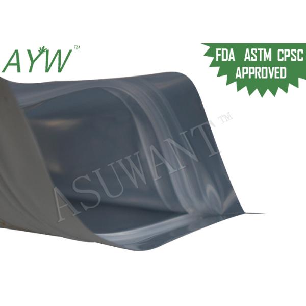 Custom Smell Proof Zipper Bags With Matte Golden Printing Logo W3