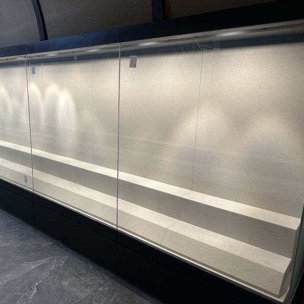 Large Capacity Hanging Wall Display Cabinet Unit for Museum Collections Exhibits
