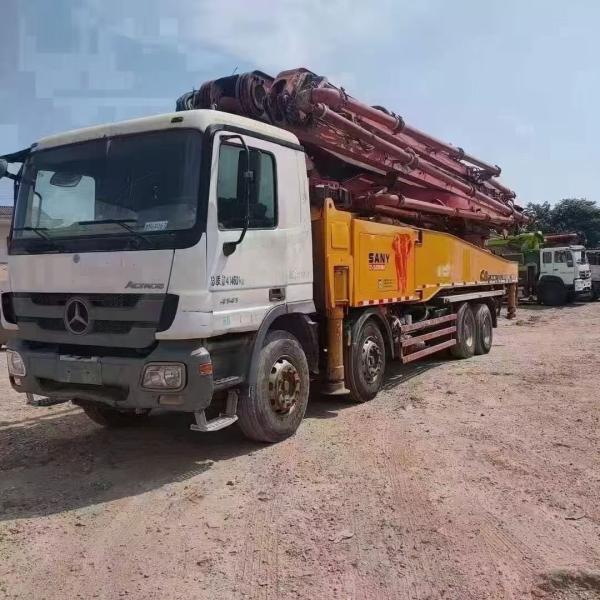 2012 Usado bomba de hormigón de 56m de funcionamiento estable 44000kgs Tipo de hormigón semi-seco