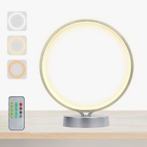 VALED Metal Circular SAD Light Therapy Lamp 10000LUX with Remote Control and 3