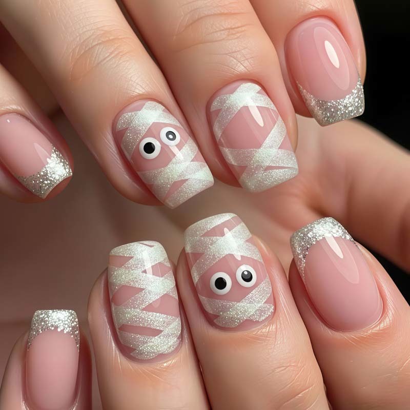 Wholesale Halloween Holiday False Nails Cute Ghost Pumpkin For Holiday