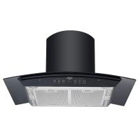 Flush Mount Arc Glass Chimney Hood 1000 Cfm Stainless steel