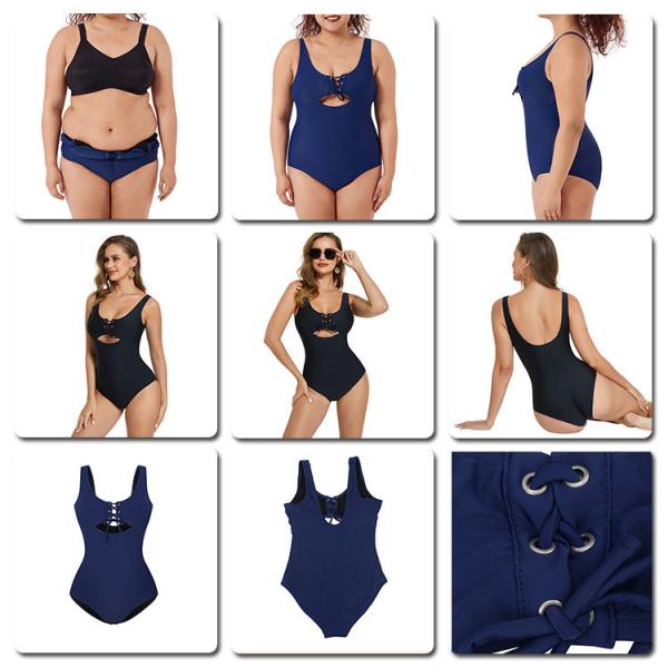 HEXIN 2022 Private Label Beachwear High Waist Tummy Control Two Pieces Bikini for Women