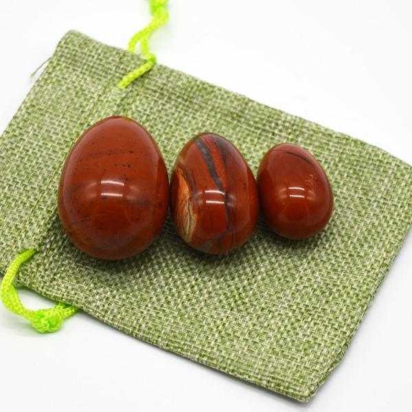 3-piece Polished Yoni Eggs Set Regional Feature for Pelvic Floor Muscle Strengthening