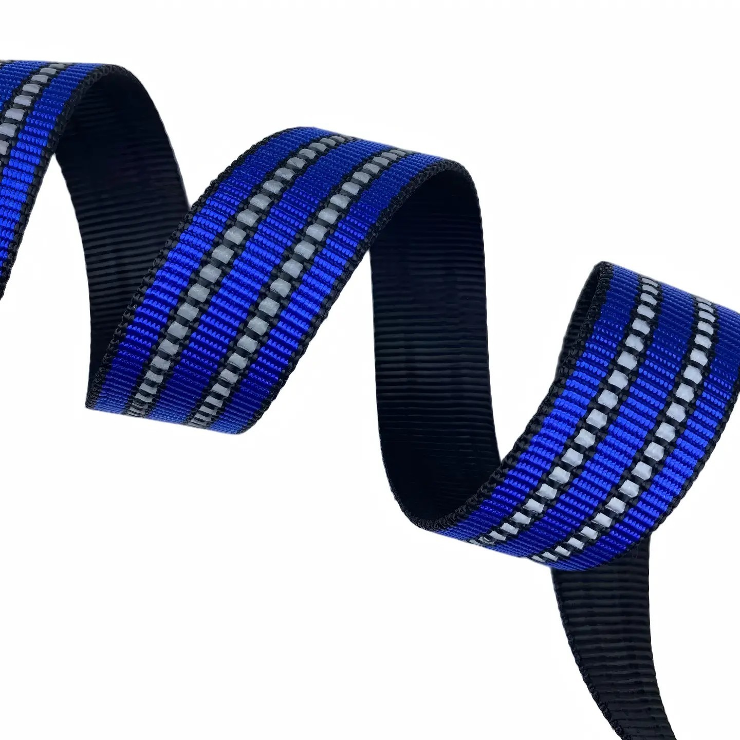 Colorful reflective webbing Imitation nylon Luminous effect Abrasion Resistance Pet collars Outdoor equipment