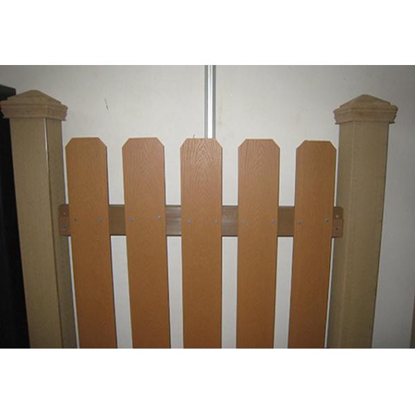 Eco-friendly WPC Garden Fence , Durable Wood Plastic Composite Board For Park