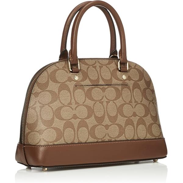 Portable Khaki Coach PVC Leather Women Designer Handbags F27583