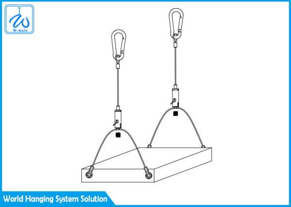 1.5mm Special Cable Hanging Kit , Panel Lamp / LED Pendant Light Cable Kit