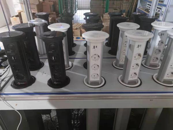 16A Automatic Pop Up Socket 102mm Cutout For Office Desktop