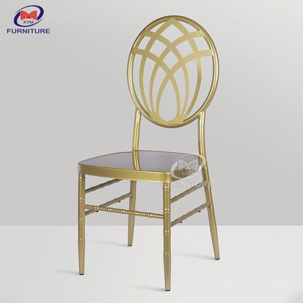 Stackable Metal Reception Wedding Chiavari Chair In Bulk Round Back 4.5KG