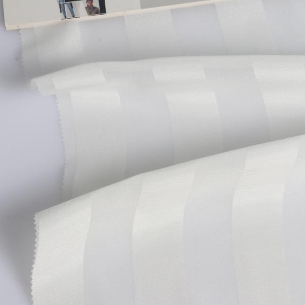 Recycled chiffon satin striped fabric is elegant and soft for pajamas/long skirts