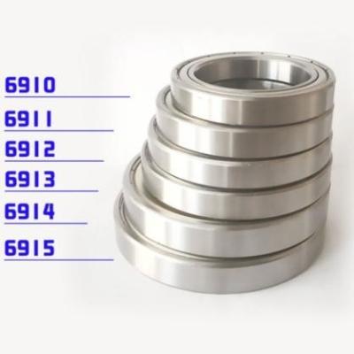 7.99mm Bore Size ZZ 2RS Open 6807 Thin Section Ball Bearings
