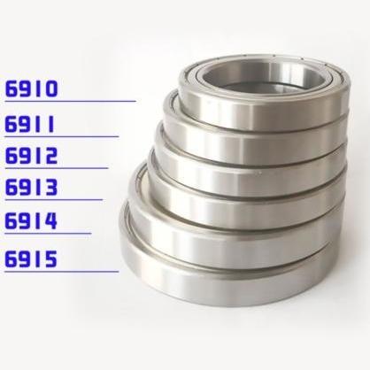 7.99mm Bore Size ZZ 2RS Open 6807 Thin Section Ball Bearings