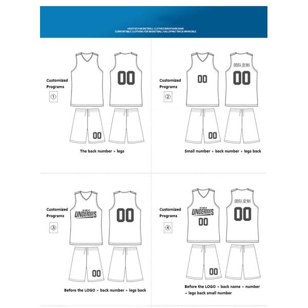 Multicolor Basketball Practice Jerseys T Shirt Anti Shrink Odorless