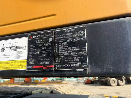 Mobile Crawler Crane Used 150t Crawler Crane 2021 Model Sany SCC1500-6