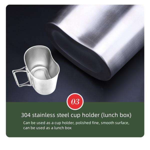 304 Stainless Steel Kettle Military Water Bottle Camouflage 800ML