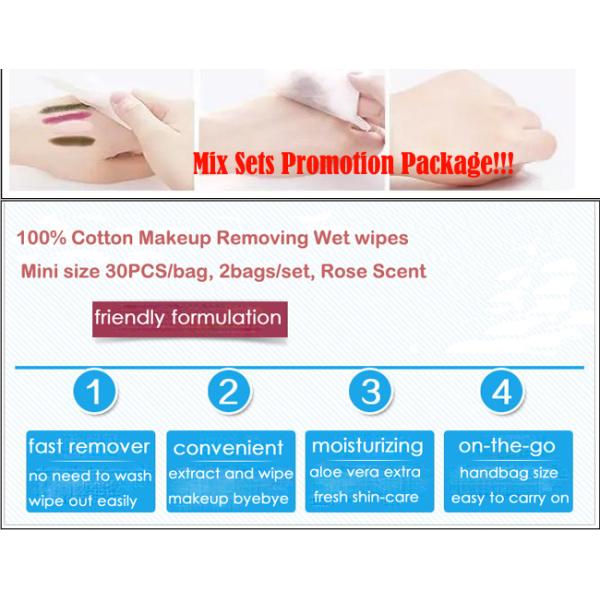 Розовый перевозчик макияжа нюха обтирает размер материала хлопка мини для извлекать макияжа