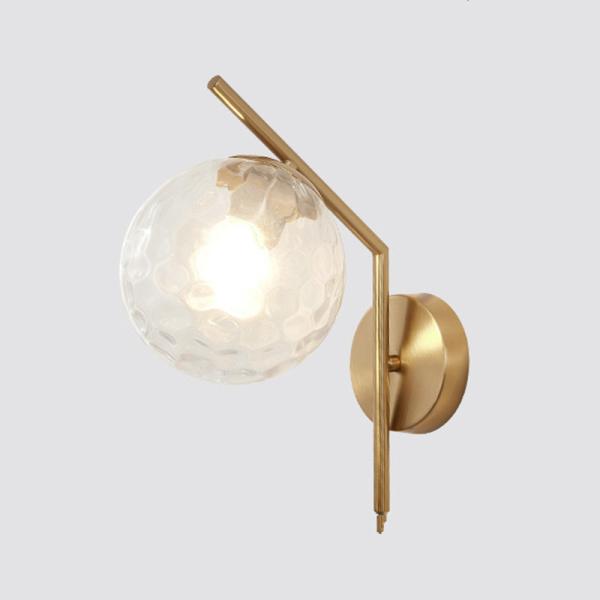 Black Gold Nordic Glass Wall Lamp Led Indoor Moon Wandlamp Bedroom indoor wall lamp (WH-OR-111)
