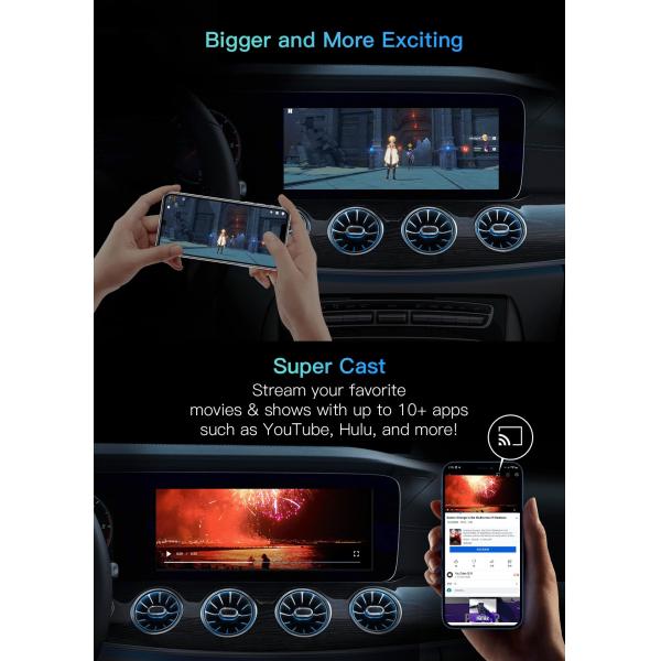 ABS PC беспроводный адаптер CarPlay для Toyota Mazda Volkswagen Peugeot Skoda KIA Android