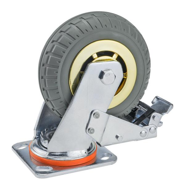 300kg de peso pesado Golden Caster Wheel com freio e durável 4 polegadas/5 polegadas/6 polegadas/8 polegadas