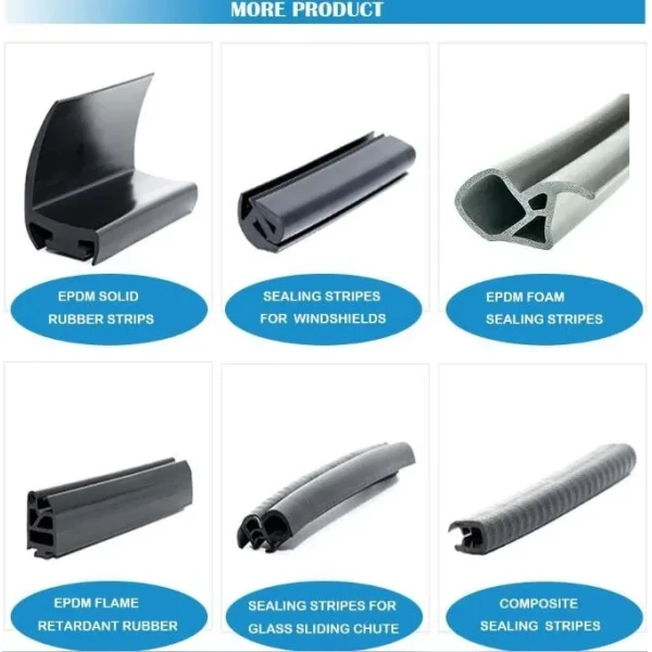 Rubber U-Shaped Edge Protection Trim Sealing Strip with Steel Bone for Cars Cabinets Machinery