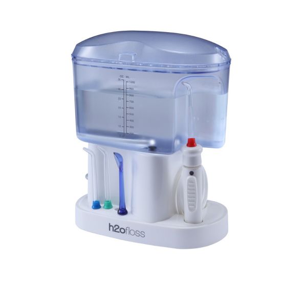 Professional Countertop Water Flosser with 1000ml Large Capacity High Pressure 30-110PSI and 5 Working Modes Oral Irrigator