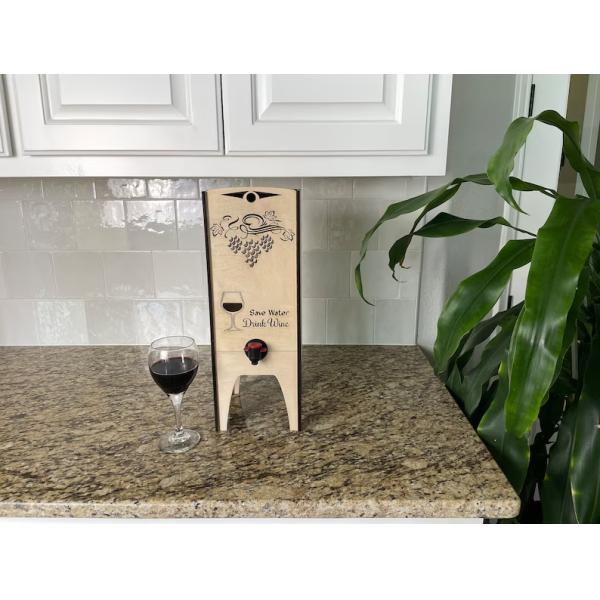 Wooden Wine Box Display Stand for Multiple Sizes of Boxes Hand Crafted Winebox Holder