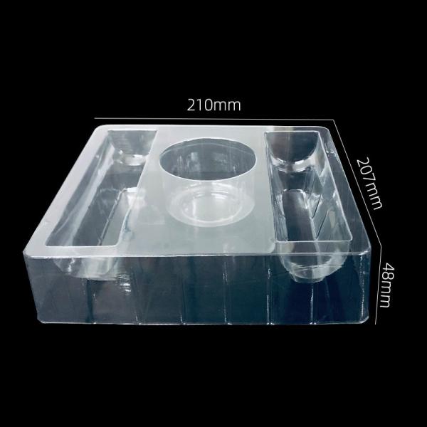 Plateau à ampoules en plastique PET personnalisé pour emballage de soins de la peau