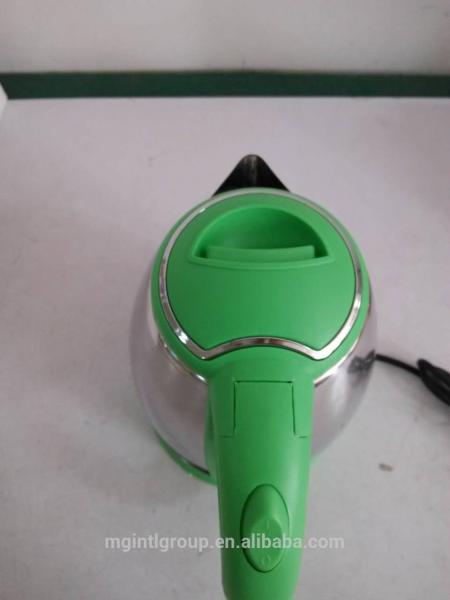 Chinese cool green handle stainless steel electric tea kettle
