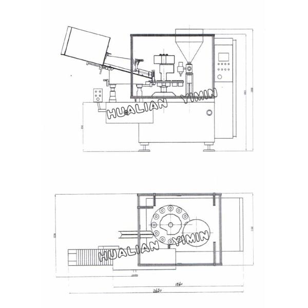 Full Automatic Plastic Tube Filling And Sealing Machine Reasonable Structure