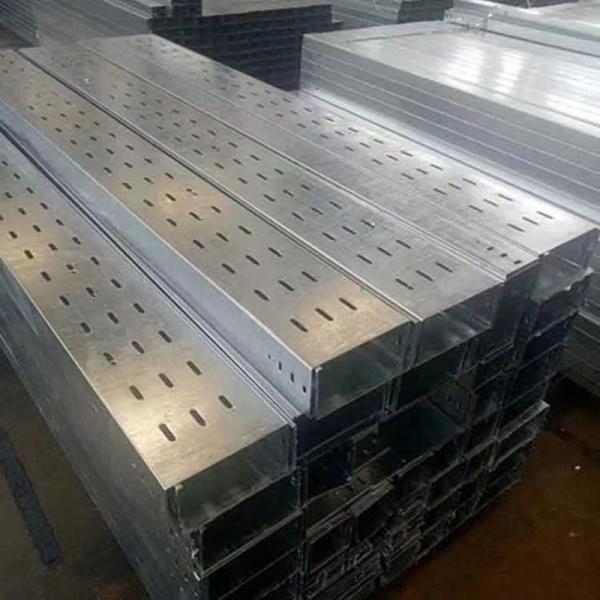 Industrial Sheet Metal Cable Tray Fire Resistant 200kg/M Load Capacity