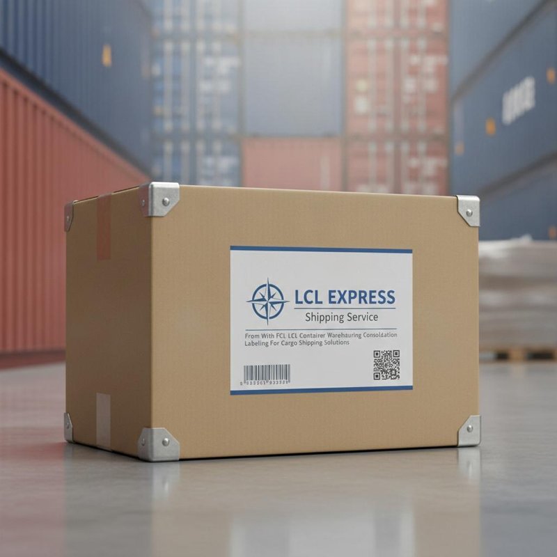 LCL Express Shipping Service From With FCL LCL Container Warehousing Consolidation Labeling For Cargo Shipping Solutions