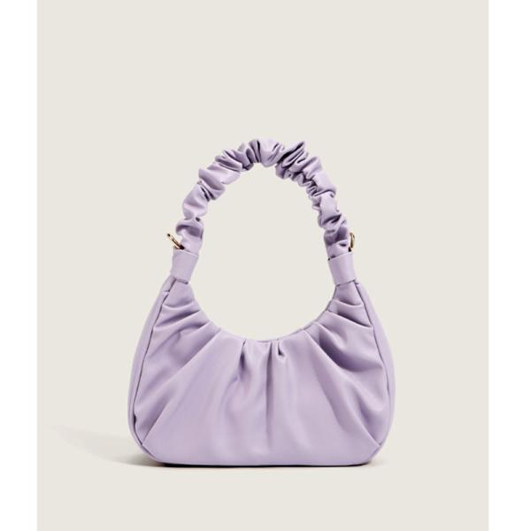 PETITE SIMONE Shoulder Handbag for Women Fashion Ruched Shoulder Hand Purse Sofii Clutch Hobo Bag Trendy Purse for Lady