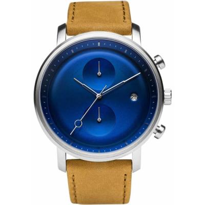 20mm Leather Strap Watches Mens 3BAR OEM Stainless Steel Leather Strap