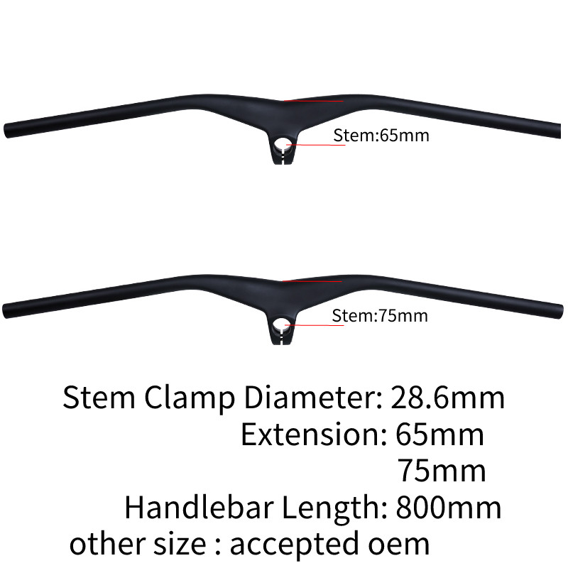 Handlebar велосипеда дороги углерода T1000 интегрировал ширину 800mm Mtb Handlebar углерода